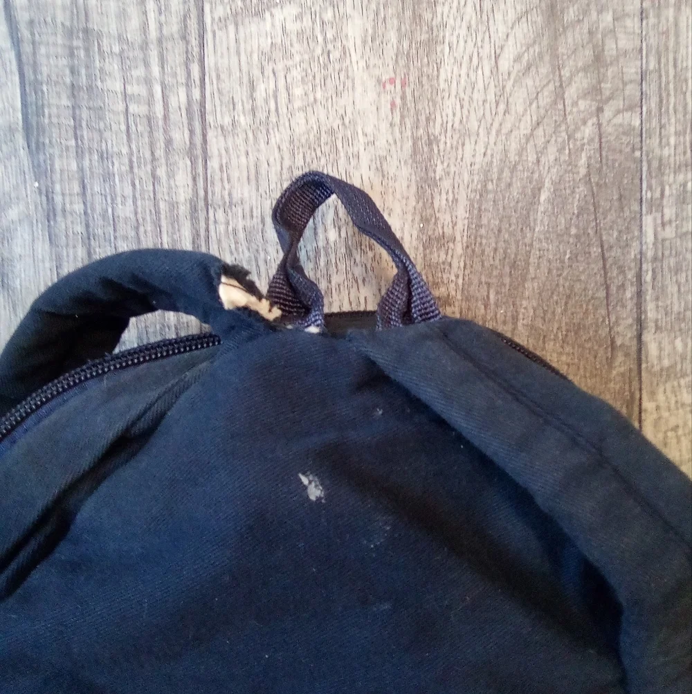 Cute Navy Blue Kids Backpack with Monkey Design